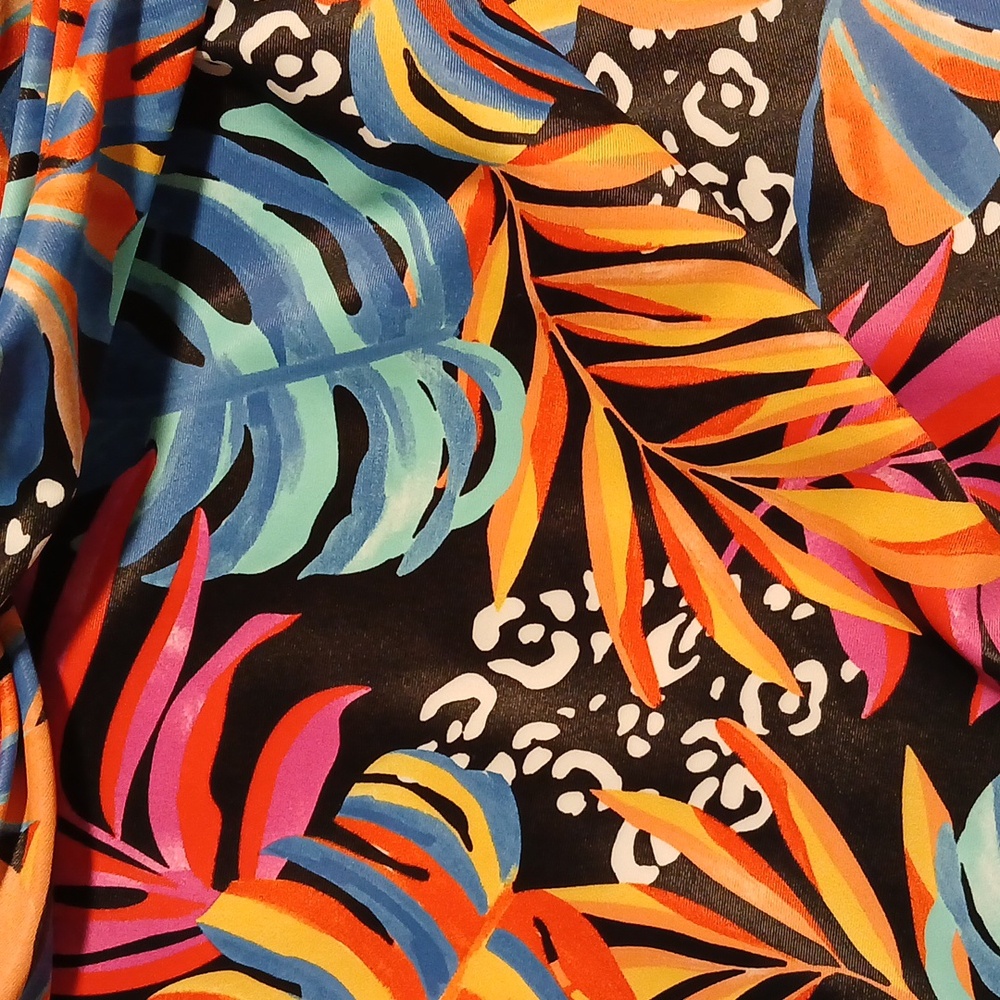 Kathy Ireland Multicolor Tropical Swim Set - Picture 4 of 6